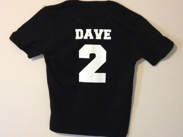 Personalised Colored T shirt with number and name