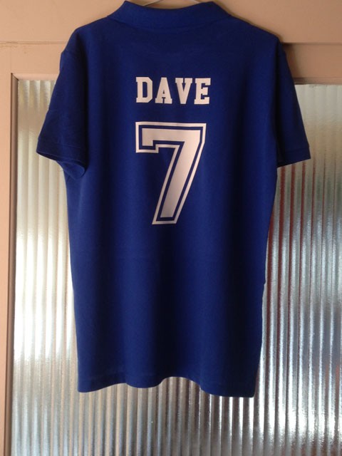 Personalised Polo Shirt with number and name