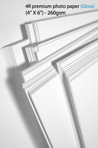 4R premium photo paper (gloss)