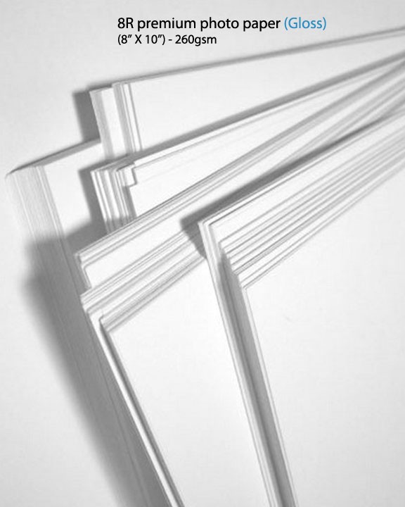 8R premium photo paper (gloss)