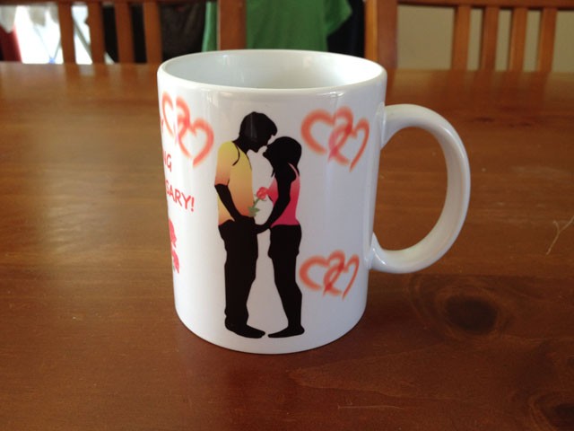 Personalised Wedding Day Anniversary Coffee Mug