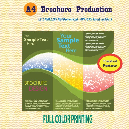 a4 brochure printing - double side