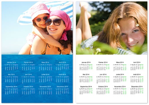 personalised A4 magnetic calendar