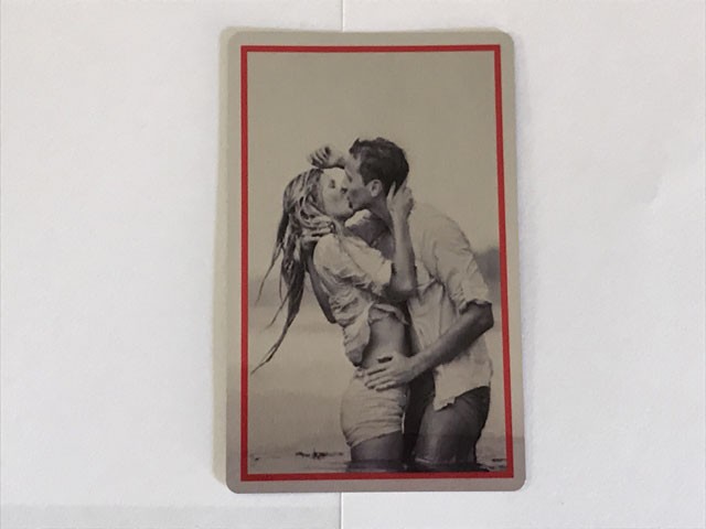 Personalised lover's metal playing cards