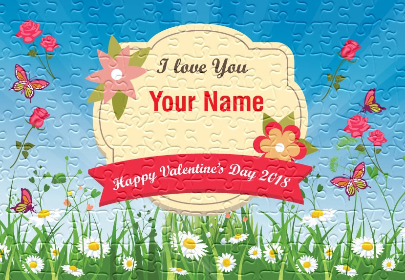 Personalised Valentine's day jigsaw