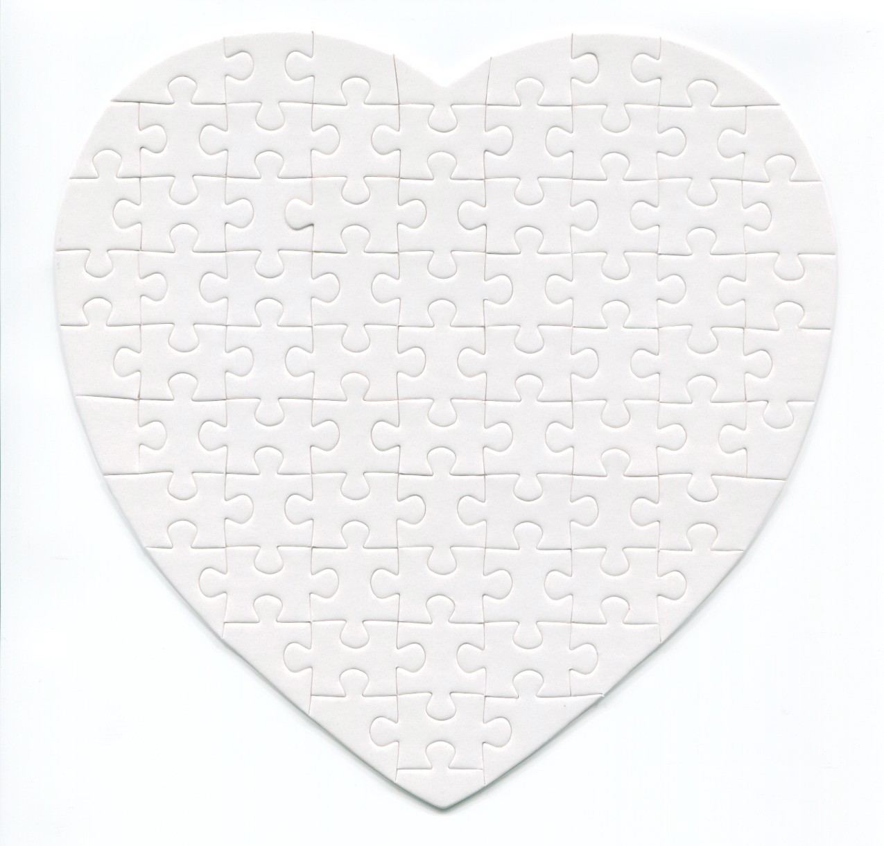 Blank Heart Jigsaw