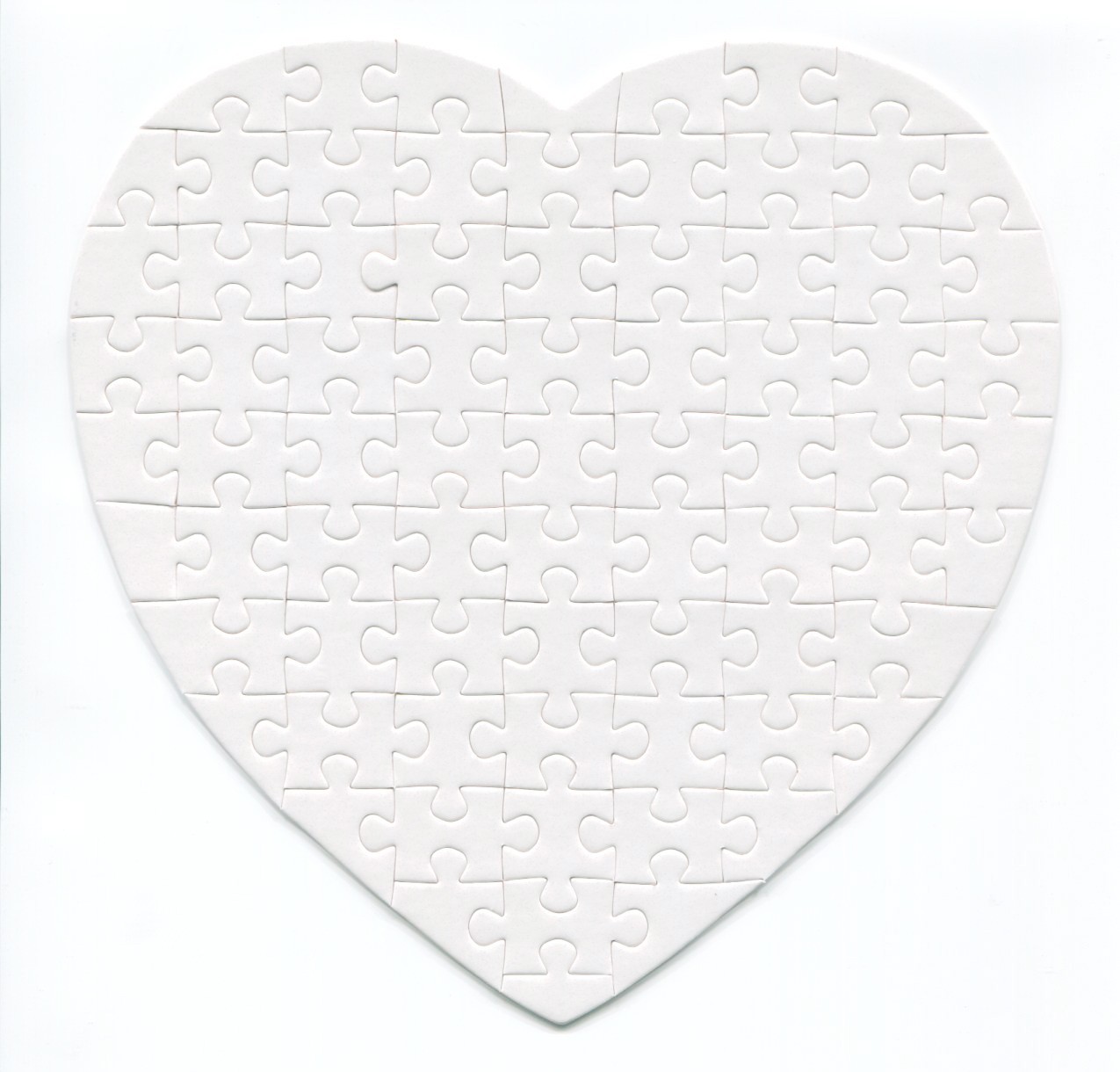 Blank Heart Jigsaw