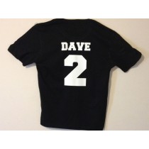 Personalised Colored T shirt with number and name