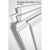 4R quality photo paper (Gloss)