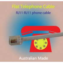 RJ11 6P4C Flat Telephone Cable