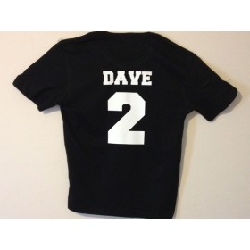 Personalised Colored T shirt with Your Favorite Number and Name (At the Back)