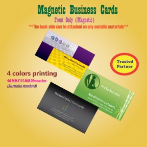 Magnetic business card printing