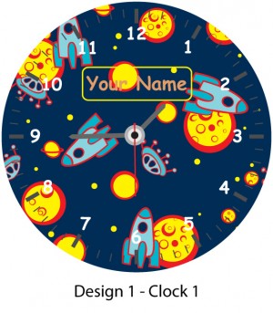 personalised kids circular clock