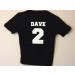 Personalised Colored T shirt with number and name