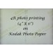 4R Photo Printing (4" X 6") (Gloss/Matte)